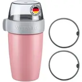 Westmark Müslibecher, 700 ml, rosa + Müslibecher Dichtring klein, ant, 528522EP