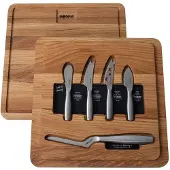 Boska Käsemesserset Copenhagen Brown / Silver (5er Set)