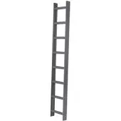 Iller-Leiter Iller Aluminium Dachleiter mit hochwertiger Pulverbeschichtung 12 Sprossen Anthrazit