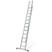 Mauderer Alutechnik Mauderer Bavaria Schiebeleiter 920 mit Klapptraverse 2x12 verstärkte Dreikantsprossen