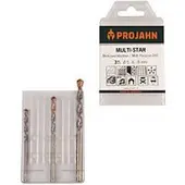 Projahn Mehrzweckbohrer-Set MULTI-STAR, Hartmetallschneiden, 3-teilig, Zylinderschaft, Ø 5-6-8 mm