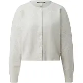 s.Oliver -qs Cardigan Offwhite Größe: L | Cropped-Jacken Outlet | Damen | Weiß