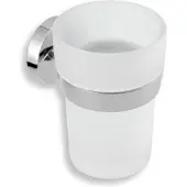 Novaservis Metalia 11 - Zahnbürsten- und Zahnpastahalter, glas/chrom 0106,0