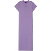 HUGO T-Shirt-Kleid aus Baumwoll-Jersey mit Happy Logo Grösse XS