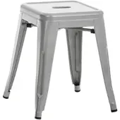 Proregal Hocker YOSEMITE HxBxT 46x40x40cm Metall Silber