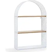 En.casa Wandregal Jäller 53x35x14 cm Weiss