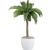 Creativ Green Kunstpflanze "Agave Attenuata" mit Kies