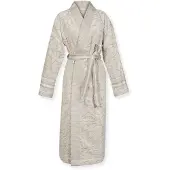 Pip studio Bademantel Jasmin Jacquard Bathrobe Sand-XL