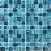 Premium Mosaic Glasmosaik Premium Mosaik türkis 30x30 cm glänzend MOSCH77