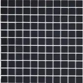 Premium Mosaic Glasmosaik schwarz 30x30 cm glanz MOS25BK