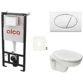 Ceramia Alca Wand-WC Set für Vorwandmontage + S-Line Pro WC SIKOASP1
