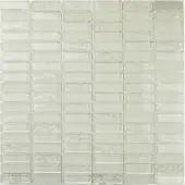 Premium Mosaic Glasmosaik weiß 30x30 cm glanz MOS4815CRWH