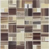 Premium Mosaic Glasmosaik mehrfarbig 30x30 cm matt MOS4823MIX2HP