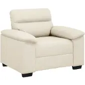 vidaXL Sessel 100x81x84 cm Leinen