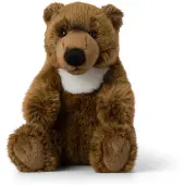 WWF - Plüschtier - Grizzly (sitzend, 20cm) lebensecht Kuscheltier Stofftier Plüschfigur