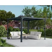 NSH Nordic Aluminium Pavillon Milano 3000 Anthrazit 308x308x225 cm