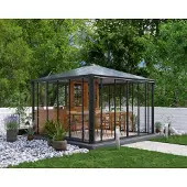 Palram - Canopia Aluminium Kaltwintergarten Ledro 3600 Anthrazit 360x360x295 cm