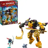 LEGO NINJAGO Arins Spinjitzumech - Ninja-Spielset mit beweglicher Mech Figur, 2 Minifiguren und Baby Ryu Drachenmodell - Geschenkidee für Jungen und Mädchen ab 7 Jahren - 71839