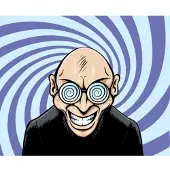Papermoon Fototapete "Hypno Googles Man", bunt, B:2m L:1,5m, Vlies, Tapeten, Fototapete