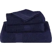 vidaXL Saunatücher 4 Stk. Marineblau 80x200 cm 360 g/m² 100% Baumwolle