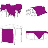 vidaXL Transparente Plane mit Ösen 2x8 m Polyethylen