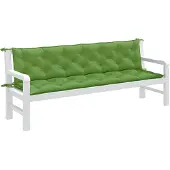 vidaXL Gartenbank-Auflagen 2 Stk. Melange Grün 200x50x7 cm Stoff
