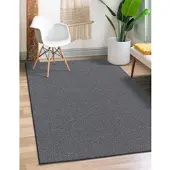 The Carpet Teppich "Natal", grau (anthrazit), B:240cm H:5mm L:340cm, Polypropylen, Teppiche, Teppich, Wohnzimmer Teppich robust Filz-Rücken