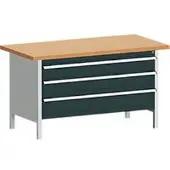 Bott Kastenwerkbank cubio KW-1578-2.22, anthrazitgrau