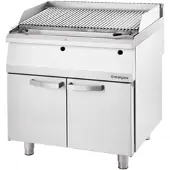 Stalgast Gas-Lavastein-Grill als Standgerät, Serie 700 ND mit S-Rost, 400x700x850 mm