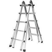 Proregal Teleskopleiter 4-teilig ohne Traverse 4x5 Sprossen