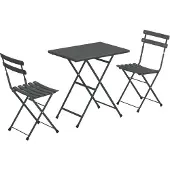Emu Arc en Ciel Balkonset 3tlg. 2 Stühle + 70x50cm Tisch Stahl pulverbeschichtet