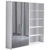 Mid.You Aktenschrank Office Edition Sw Set 1 hoch Weiß/Anthrazit