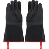 Stalgast Ofenhandschuhe, Neopren, hitze- und ölbeständig, schwarz, L. 450 mm