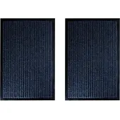 Mojawo 2er Schmutzfangmatte Sauberlaufmatte Türmatte Fussmatte 40x60cm grau