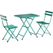 Emu Arc en Ciel Balkonset 3tlg. 2 Stühle + 70x50cm Tisch Stahl pulverbeschichtet