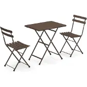 Emu Arc en Ciel Balkonset 3tlg. 2 Stühle + 70x50cm Tisch Stahl pulverbeschichtet