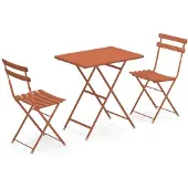 Emu Arc en Ciel Balkonset 3tlg. 2 Stühle + 70x50cm Tisch Stahl pulverbeschichtet