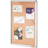 Vevor 36"x24" geschlossene Korktafel mit Aluminiumrahmen – abschließbares Schwarzes Brett mit Acryltür und 2 Schlüsseln – wetterfeste Wandvitrine für Schule