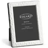 Edzard Bilderrahmen Pavia (9x 13 cm), gehämmert, edel versilbert, anlaufgeschützt, 2 Aufhänger