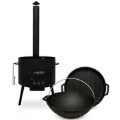 Grillpeter Utschak Ø40cm Kasan 12L mit Grilldeckel aus Gusseisen