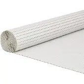 vidaXL Gartenzaun Doppelseitig Weiß 1,8x3 m PVC