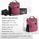 OEM MTB-Steuertasche - wasserdicht mit Regenschutz - rosa