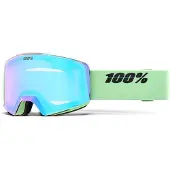 100% Skibrille Snow Goggle NORG Pistachio - Mirror Silver Lens