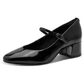 Tamaris Damen Pumps moderne Riemchenpumps Blockabsatz 1-22312-43, Größe:37 EU, Farbe:Schwarz