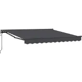 vidaXL Markisenrahmen Anthrazit 350 x 250 cm