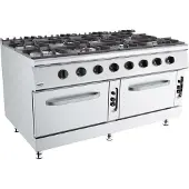 CombiSteel Base 900 Gasherd 8 Br. Mit Gasbackofen