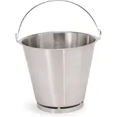 WAS Germany 2x Eimer 10 L Chromnickelstahl, silber