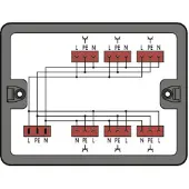 Wago 899-631/331-000 Verteilerbox Verteilung Wechselstrom (230 V)