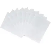 Office-Point Dokumententasche A4, Druckknopf, transparent, für 100 Blatt, 12 Stück