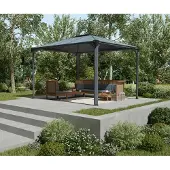 Palram - Canopia Martinique 3600 Metall Pavillon mit festem Dach 3x4 m